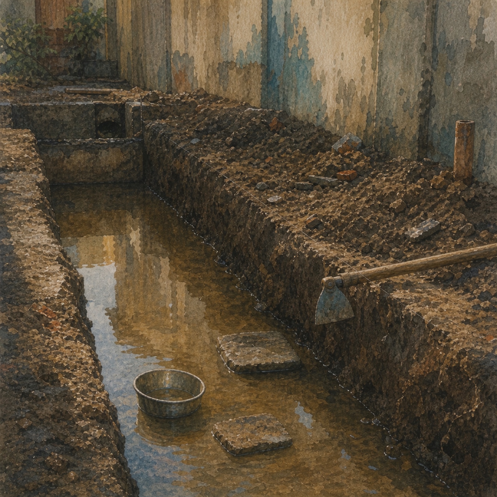 A Vala — Graben, A Laje