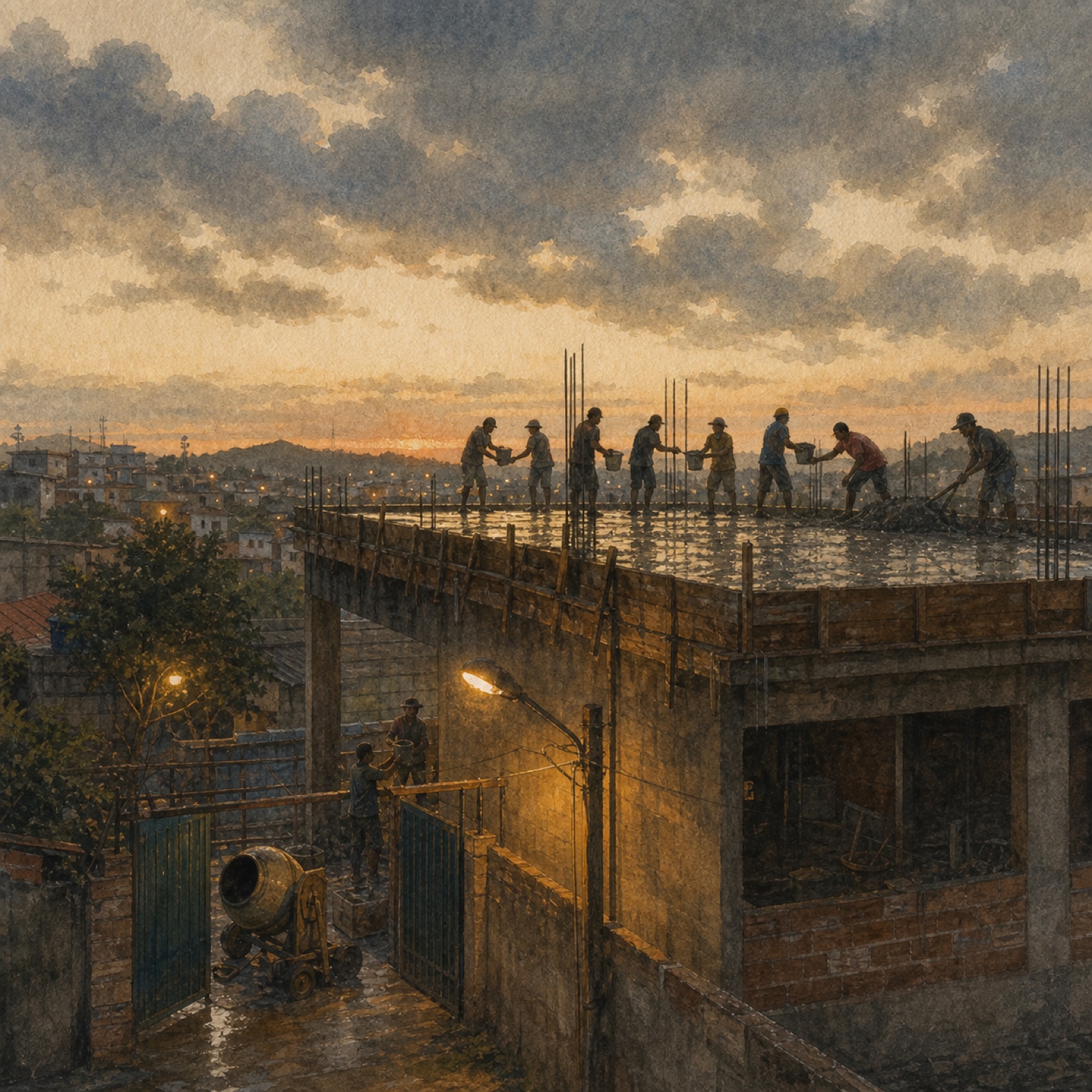 O Dia da Laje — Deckenplatte, A Laje