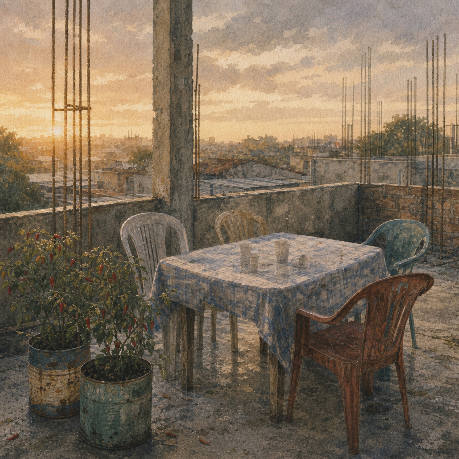 Vasos de Pimenta — 唐辛子の鉢, A Laje
